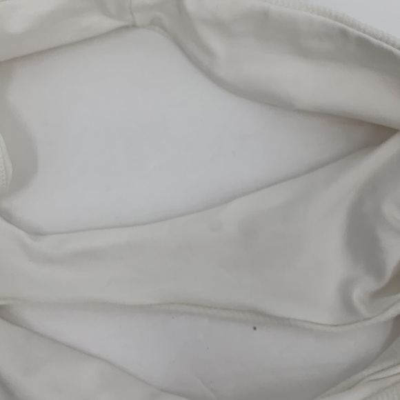 Lovers and Friends Chelsey High Waist swim bikini Bottom gold zipper white M - Picture 5 of 6